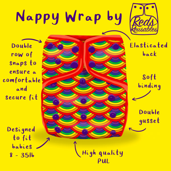 Complete ‘All in Two’ - Nappy Wrap, Inserts & Liner