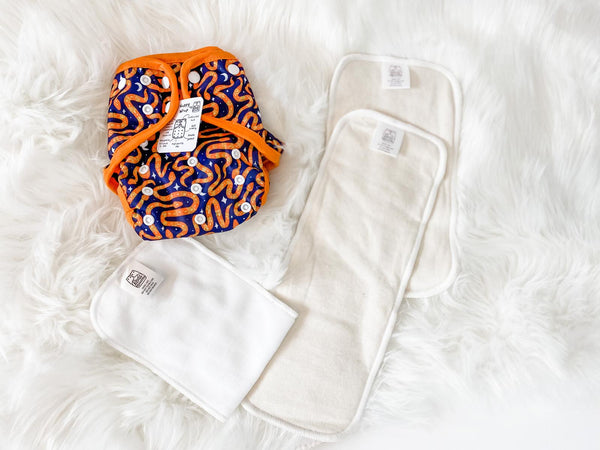 Complete ‘All in Two’ - Nappy Wrap, Inserts & Liner