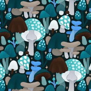 Blue Mushrooms Squish Cloth Pad
