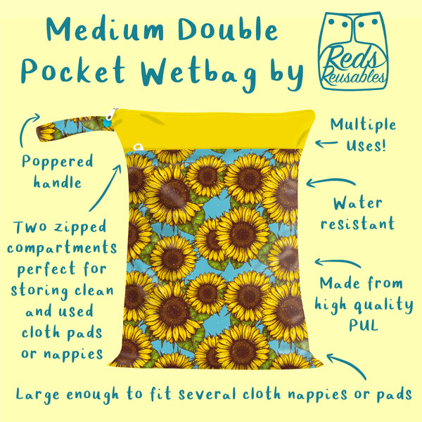 *NEW DESIGNS* Medium Double Pocket Wetbag