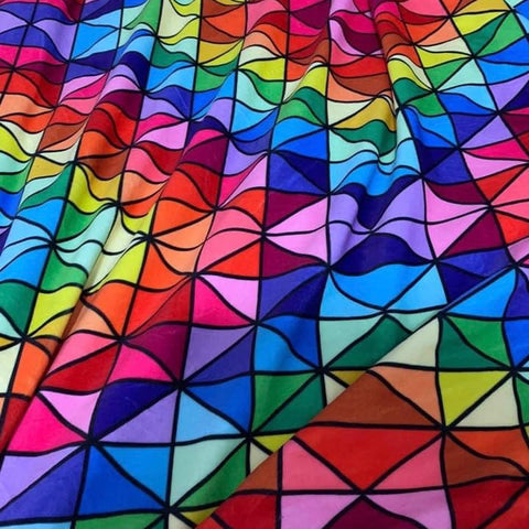 Geo Rainbow Squish Cloth Pad