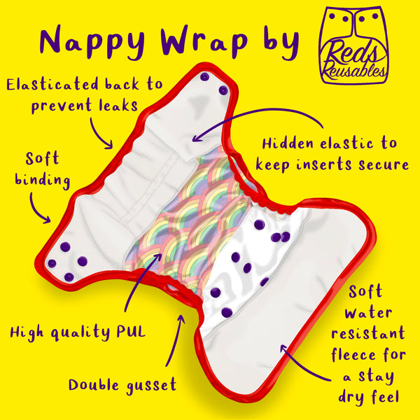 Complete ‘All in Two’ - Nappy Wrap, Inserts & Liner